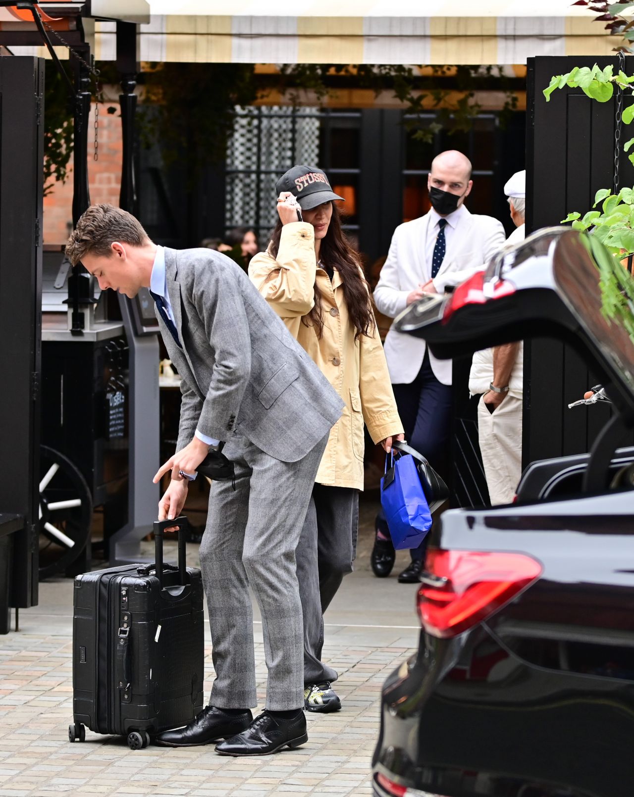 Bella Hadid - Checking Out of the Chiltern Firehouse in London 08/21