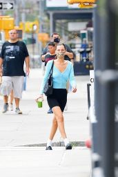 Bella Hadid in Leggings in New York 08/09/2021