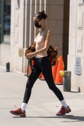 Bella Hadid in Workout Outfit in New York City 08/06/2021