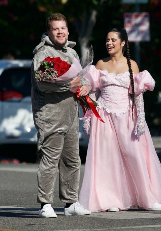 Camila Cabello - Perform Cinderella themed Crosswalk Concert for James Corden the Late Show in West Hollywood 08/27/2021