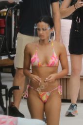 Camila Mendes Wears a Bikini - "Strangers" Filming Set in Miami Beach 08/02/2021