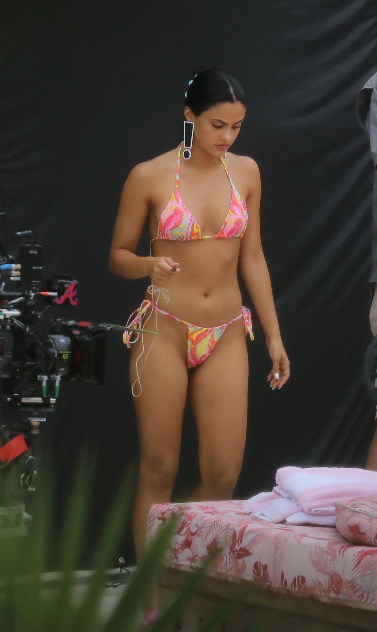 Camila Mendes Wears A Bikini Strangers Filming Set In Miami Beach 08022021 • Celebmafia 