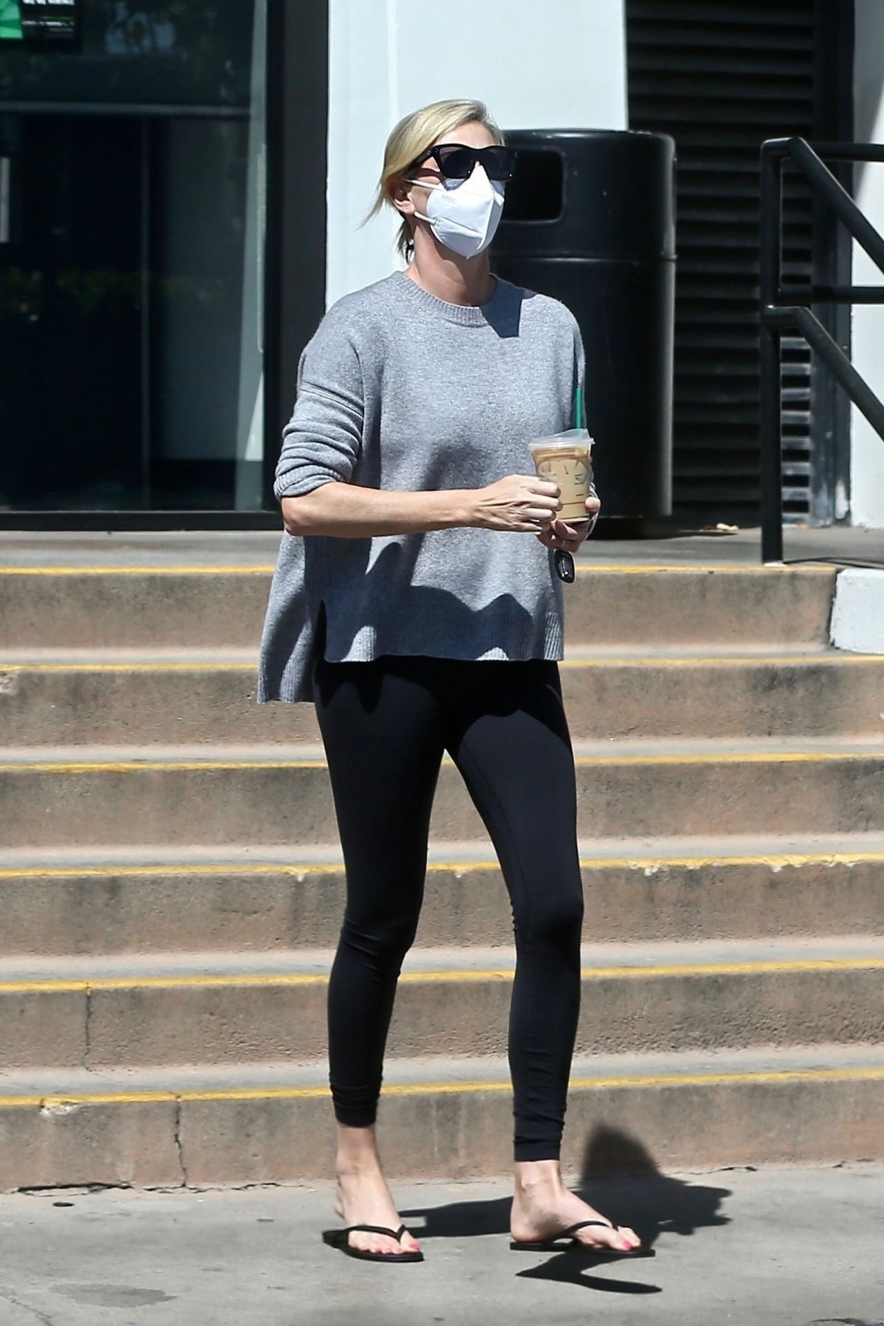 Charlize Theron at Her Local Starbucks - West Hollywood 08/27/2021