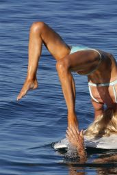Christine Quinn - Practicing Yoga on a Board in Taormina 08/07/2021