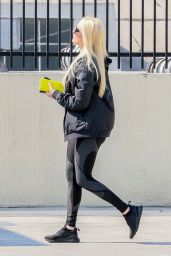 Erika Jayne in a Pair of Leggings and a Black Windbreaker - LA 08/25/2021