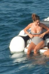 Francesca Sofia Novello on a Yacht in Italy 08/25/2021