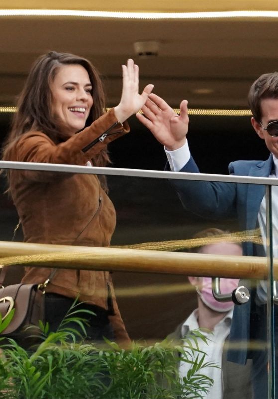 Hayley Atwell and Tom Cruise - "Mission Impossible 7" Set in Birmingham 08/24/2021