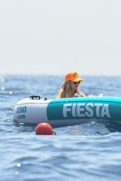 Heidi Klum and Leni Klum on a Luxury Yacht in Capri 07/31/2021