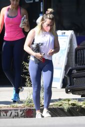 Hilary Duff in Gym Ready Outfit - Los Angeles 08/06/2021