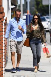 Jordana Brewster at the Brentwood Country Mart 08/04/2021