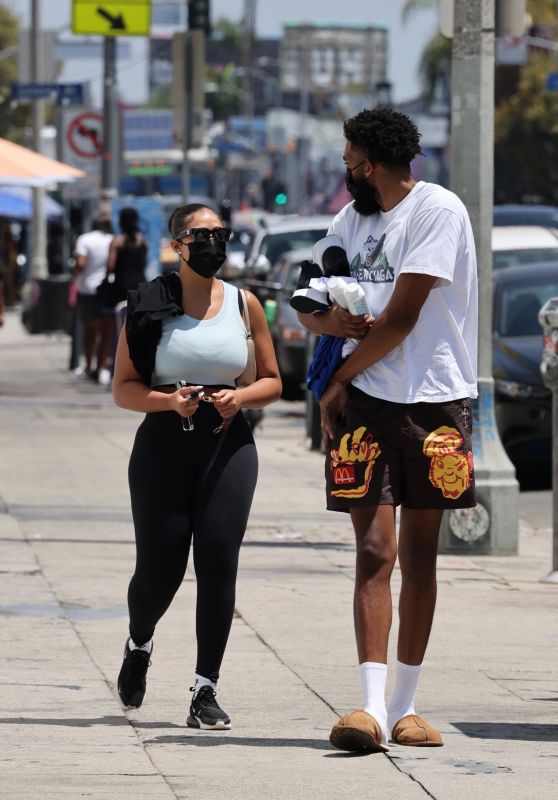 Jordyn Woods and Karl Anthony Towns - Out in West Hollywood 08/18/2021