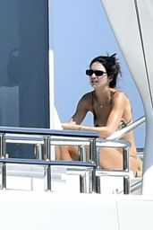 Kendall Jenner in a Bikini on a Yacht in Sardinia 08/20/2021