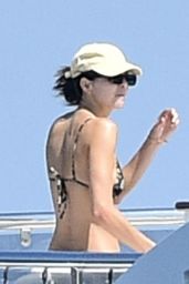 Kendall Jenner in a Bikini on a Yacht in Sardinia 08/20/2021