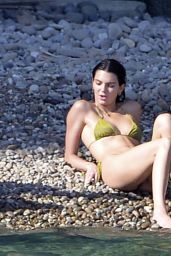 Kendall Jenner in a Green Bikini in Ponza 08/23/2021