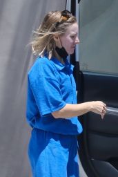 Kristen Bell in a Blue Sweats - Los Feliz 07/30/2021