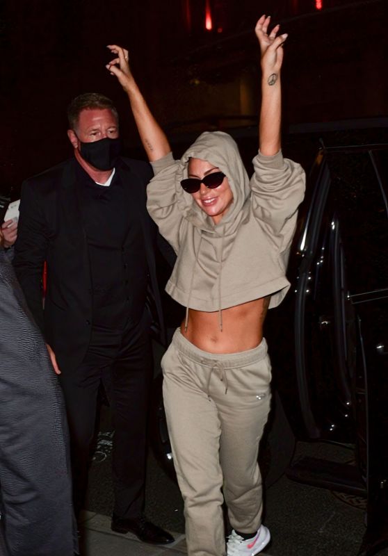 Lady Gaga in Comfy Outfit - New York City 08/03/2021