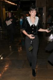 Lily Allen in a White Collard Top and Denim - London 08/09/2021