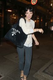 Lily Allen - Leaving The Noel Coward Theatre in London 08/04/2021