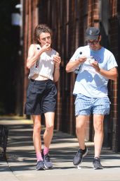 Margaret Qualley and Her Boyfriend Jack Antonoff - New York 08/14/2021