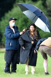 Michelle Keegan - Filming "Brassic" TV Show in Manchester 07/30/2021