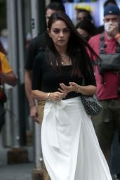 Mila Kunis - Filming "The Luckiest Girl Alive" in NY 08/28/2021