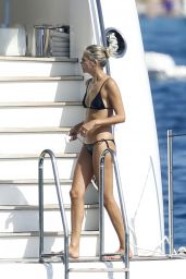 Natasha Poly on a Yacht in Sardinia 08/14/2021