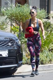 Nicole Scherzinger in a Tight Sports Bra and Leggings - Hollywood 08/09/2021