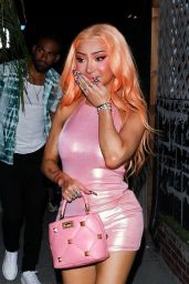 Nikita Dragun in Pink Mini Dress - Bryce Hall