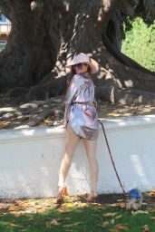 Phoebe Price in a Park in Beverly Hills 08/24/2021