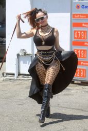 Phoebe Price - Pumps Gas in Hollywood 08/09/2021