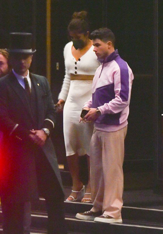 Priyanka Chopra and Nick Jonas – Leaving the Dorchester Hotel in London 08/03/2021