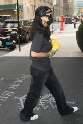 Rihanna in Casual Outfit - New York 08/04/2021