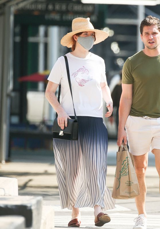 Rose Leslie - Out in New York 08/26/2021