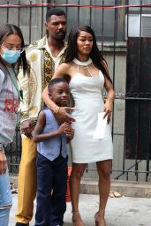 Teyana Taylor and Will Catlett - "A Thousand and One" Set in Harlem, Manhattan 08/09/2021
