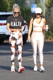 Vanessa Hudgens amd GG Magree at DogPound Gym in West Hollywood 08/24/2021