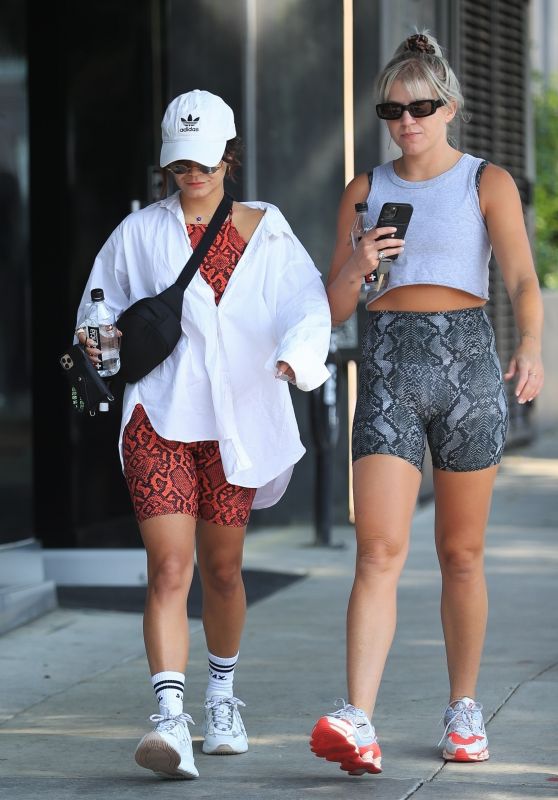 Vanessa Hudgens and GG Magree - Exiting the DogPound Gym in West Hollywood 08/25/2021