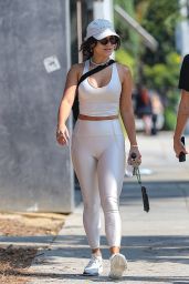 Vanessa Hudgens in Workout Gear at DogPound Gym in West Hollywood 08/24/2021