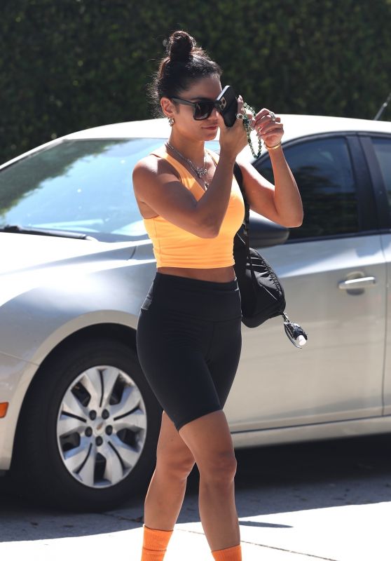 Vanessa Hudgens - Leaves Pilates Workout in West Hollywood 08/27/2021