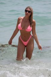 Victoria Larson in a Bikini - Beach in Miami 08/22/2021