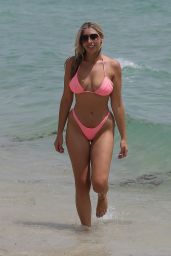 Victoria Larson in a Bikini - Beach in Miami 08/22/2021