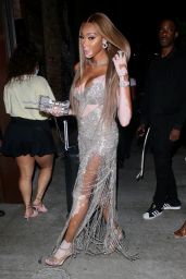 Winnie Harlow in Diamond Glittered Gown - TAO in LA 08/04/2021