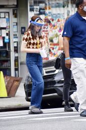 Zoey Deutch - Heading to the Set of "Not Okay" in NYC 08/04/2021