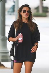 Alessandra Ambrosio in Workout Outfit - Los Angeles 09/02/2021