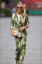 Amanda Holden in a Floral Jumpsuit in London 09/23/2021