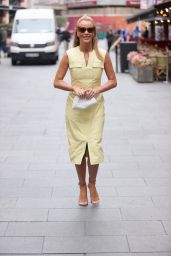 Amanda Holden Wears Lemon Yellow Dress - London 09/15/2021