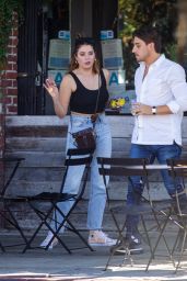 Ashley Benson With Singer Justin Thorne in Studio City 09/07/2021