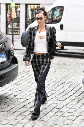 Bella Hadid in a Patterned Outfit - New York 09/21/2021 • CelebMafia