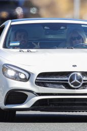 Britney Spears in White Mercedes in LA 09/17/2021
