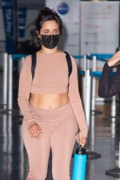 Camila Cabello in Travel Outfit - JFK Airport in NYC 09/05/2021