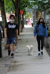 Camila Mendes and Boyfriend Charles Melton - Out in Vancouver 09/26/2021